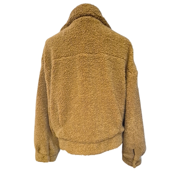 Sanctuary Faux Sherpa Cropped Trucker Jacket Sz XL - Picture 6 of 9